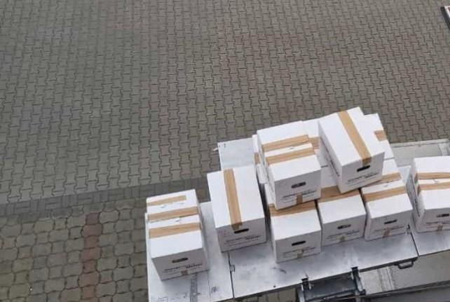 Behördenumzug in Werdau mit einem Möbellift